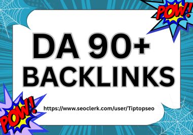 25 high ranked DA 90 plus Backlinks