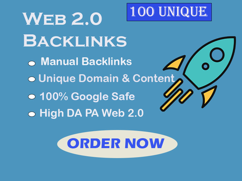 Unique 150+ web 2.0 backlinks with DA PA to boost your website for $10 $5 Level 1 Order Now ($5)