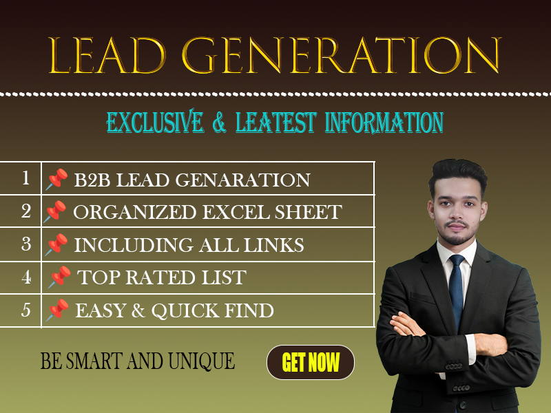 I will do B2B Lead Generation for you