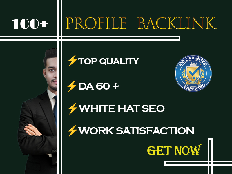 Try Our Profile Backlinks with our high DA/PA Domain will help you to boost up