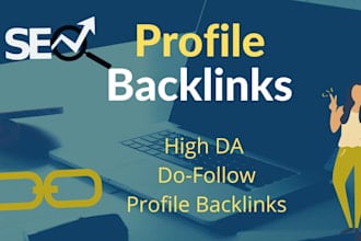 I will create 300 high authority profile backlinks with dofollow link building