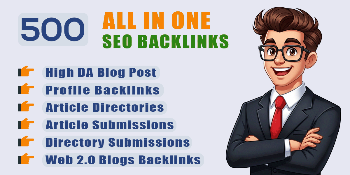 All In One SEO Backlinks Service – Profile, Web 2.0, Directory, Etc. Complete Link Building Package