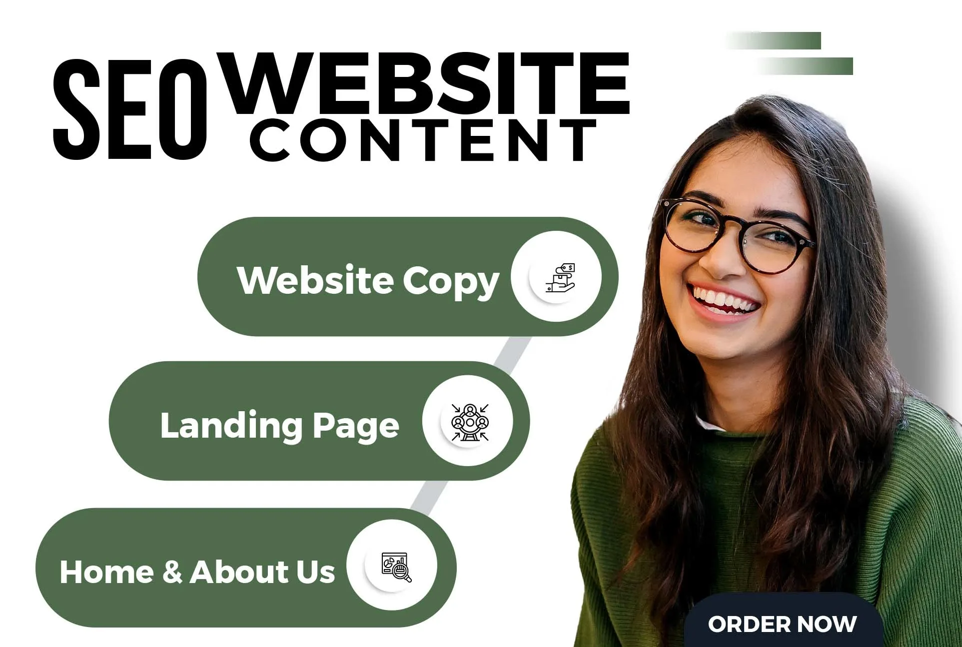 I will be your spectacular copywriter for seo website content