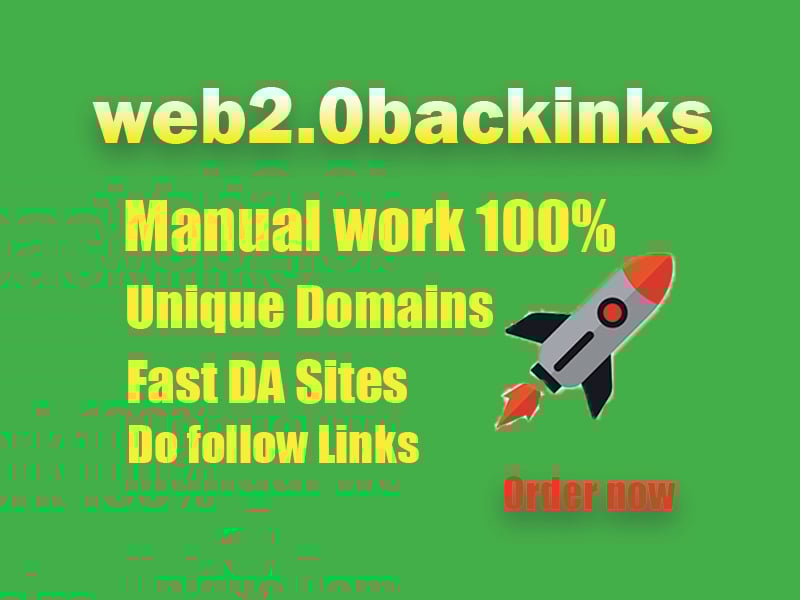 I will provide High DA web 2.0 Backlinks