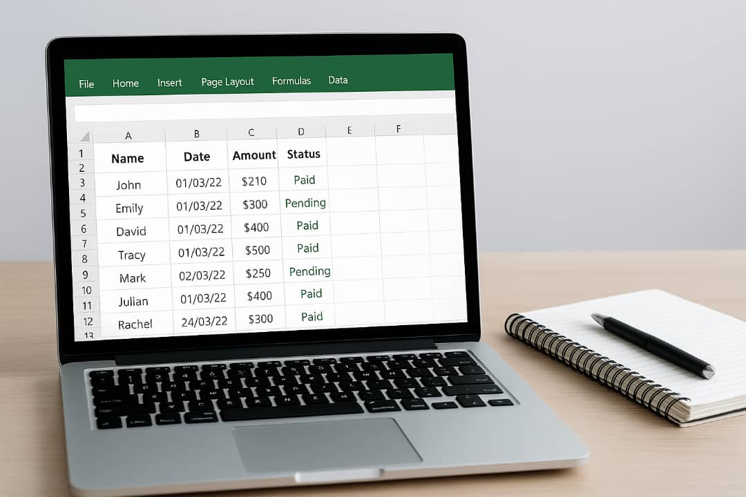 Data entry in excel and word, Cleaning and organizing your Excel data