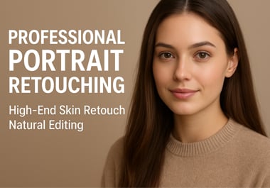 Professional Portrait Retouching | High-End Skin Retouch | Natural Editing