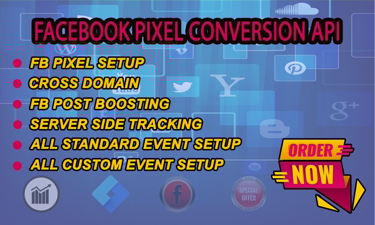 I'll set-up Facebook Pixel & Conversion API with server side tracking