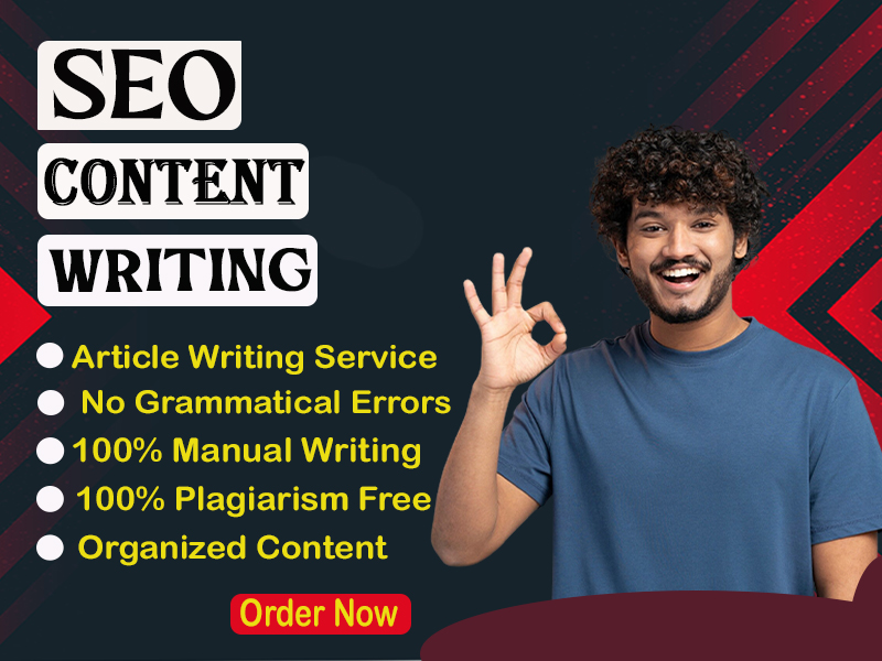 I will write SEO content, blog posts, and articles with 0% plagiarism