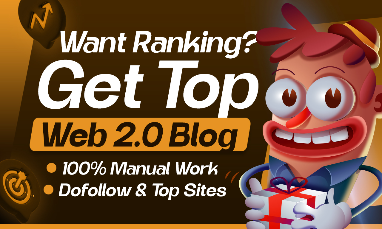 2500 Top Web 2.0s Blogs Service 100% Manual & Dofollow Links