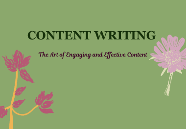 I'll write excellent content and blog posts that are optimized for search engines.