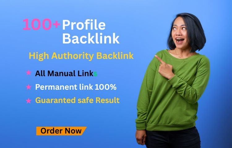 I will create 100 indexable profile Backlinks authority 
