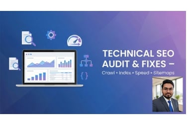 I will do a complete technical SEO audit and fix crawl, index and speed issues