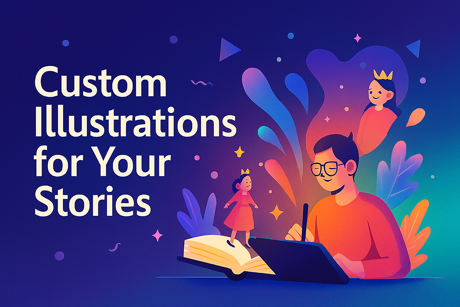 I will design professional custom images for any content