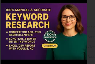 Do keyword research; search; best; niche; local ;optimization; analysis