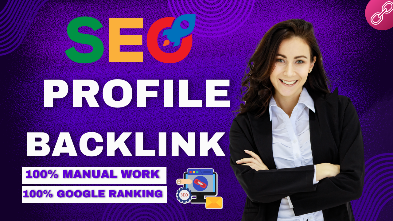 I will 50+SEO manual link building do follow profile backlinks