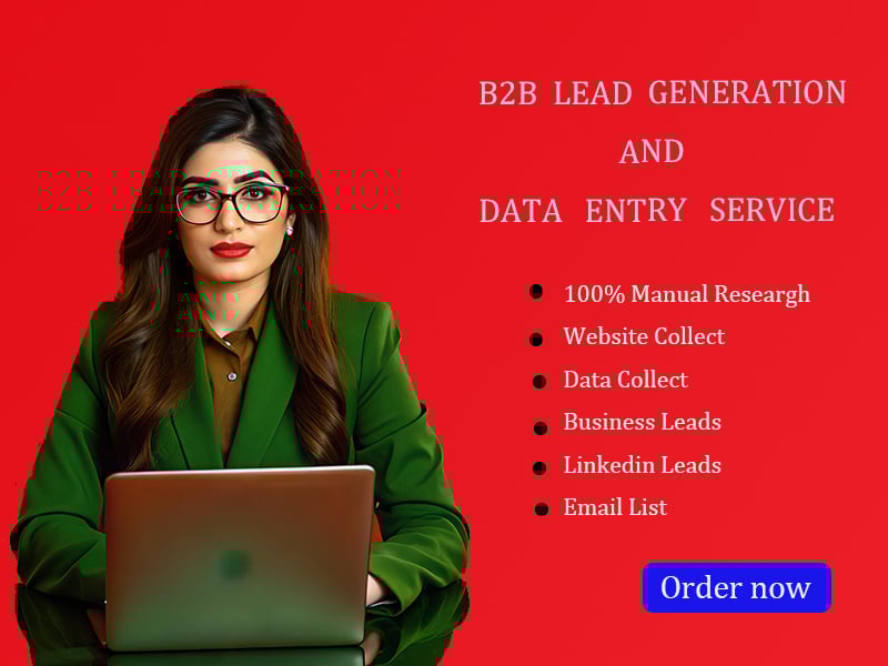 80 B2B Lead Generation Expert Data Entry Services