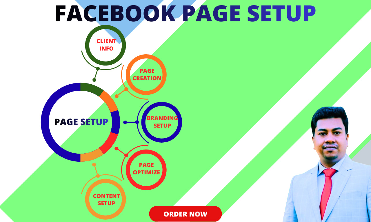 I will design and setup a professional business Page for brand growth