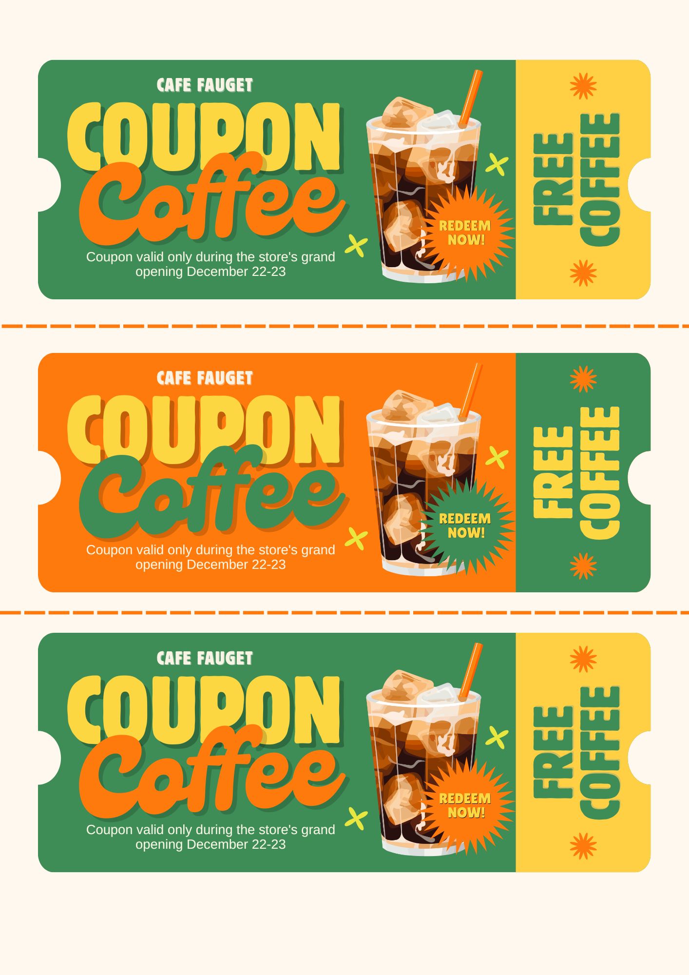 I will Design Voucher or Coupon Code For Your Business